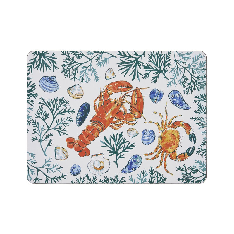 Shellfish Animal Print Rectangle Placemat