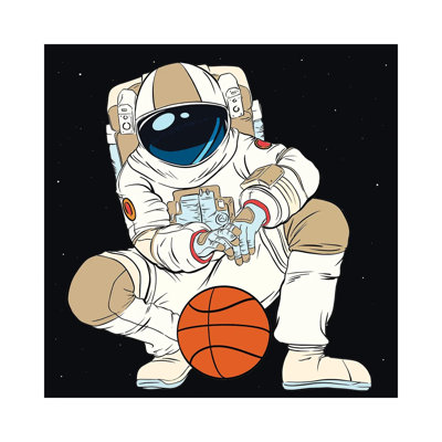 «Play Basketball Astronaut» par - Toile tendue