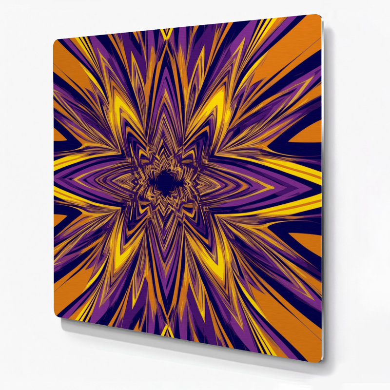 Art mural brun op Op 37, H 12 po x l 12 po