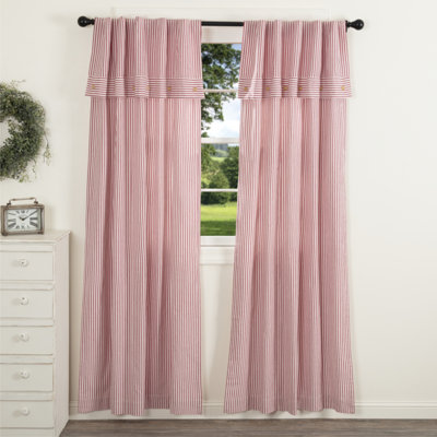Ensemble de 2 panneaux rouges Farmhouse Ticking