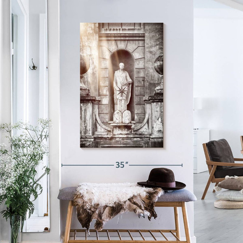 Dolce Vita Rome - Statue antique, H 36 po x l 24 po