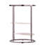 Table d'appoint ronde avec tablettes en fausse pierre