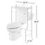 Rangement au-dessus de la toilette l 23,4 po x H 38,5 po x P 11,5 po Alok