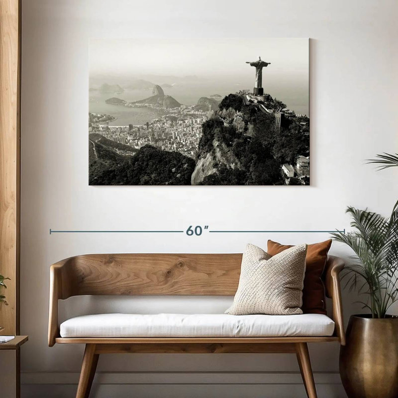Hannes Rio De Janeiro In Monochrome, 30" H x 45" W