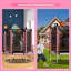 Trampoline pour enfants 48 po avec filet de clôture et panier de basketball pour enfants-131599147