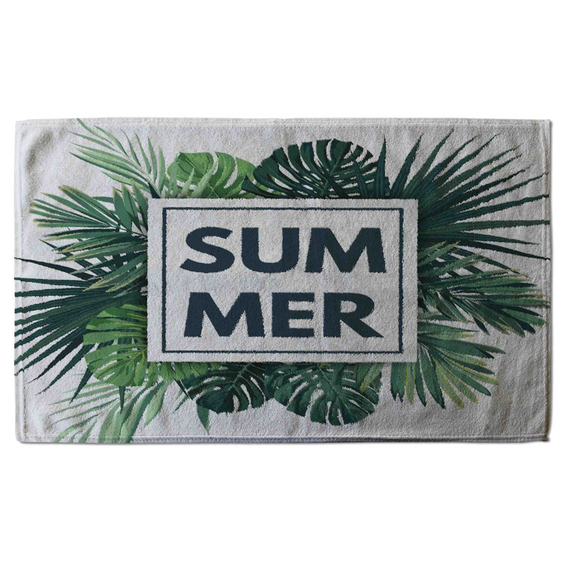 Cotton Floral Waffle Kitchen Towel