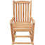 Chaise berçante d'extérieur en bois massif Cosentino