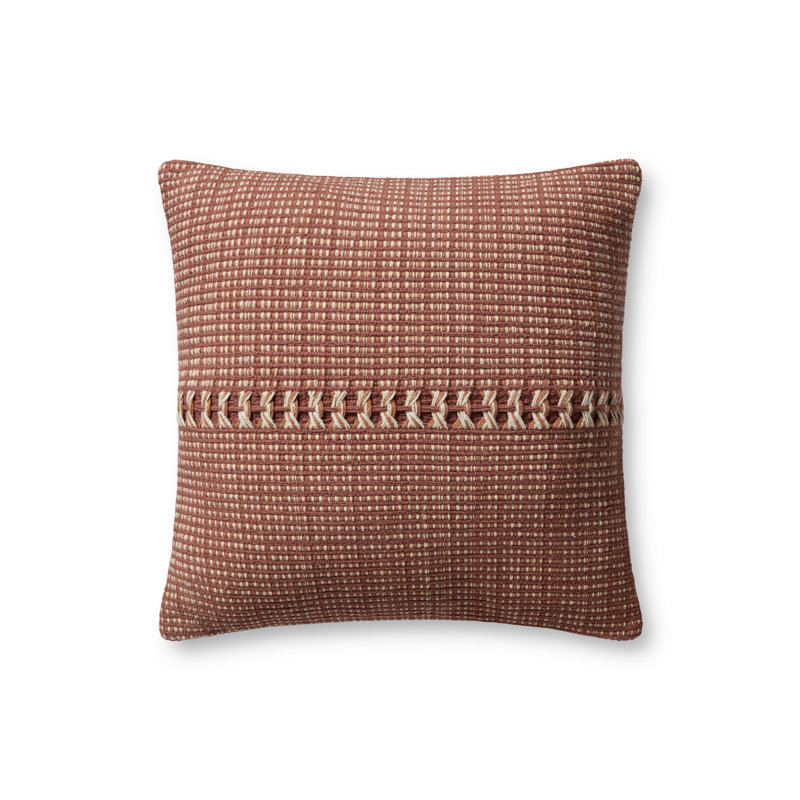 Coussin Harvey, rouille, H 18 po x l 18 po
