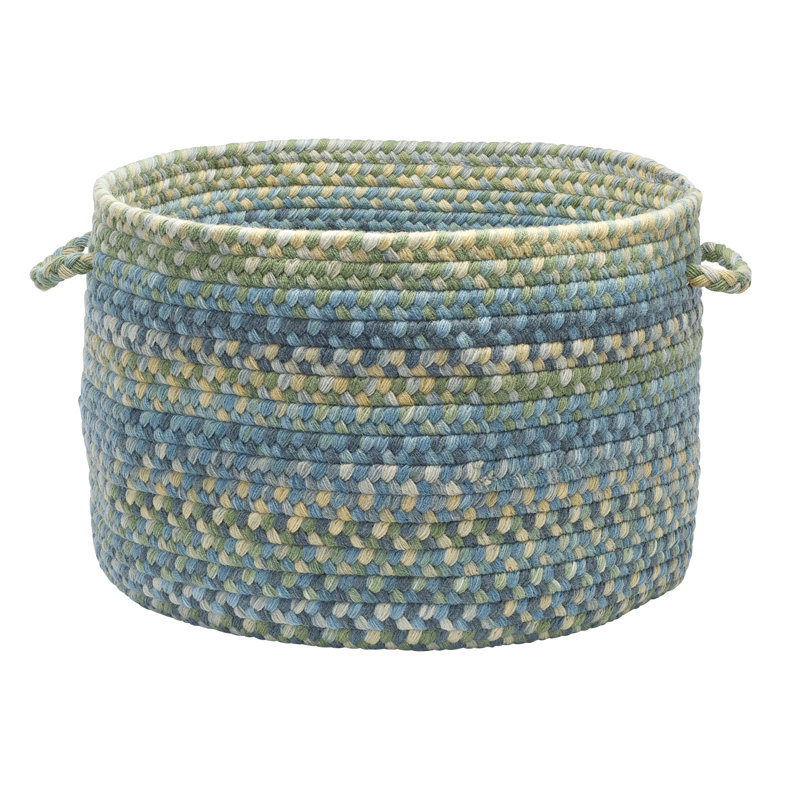 Panier en tissu Morris, H 12 po x l 18 po x P 18 po, Bleu Whipple