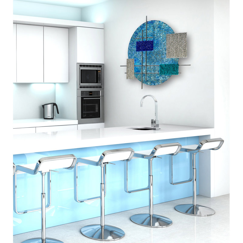 Glass Grids Handmade Glass Wall Decor