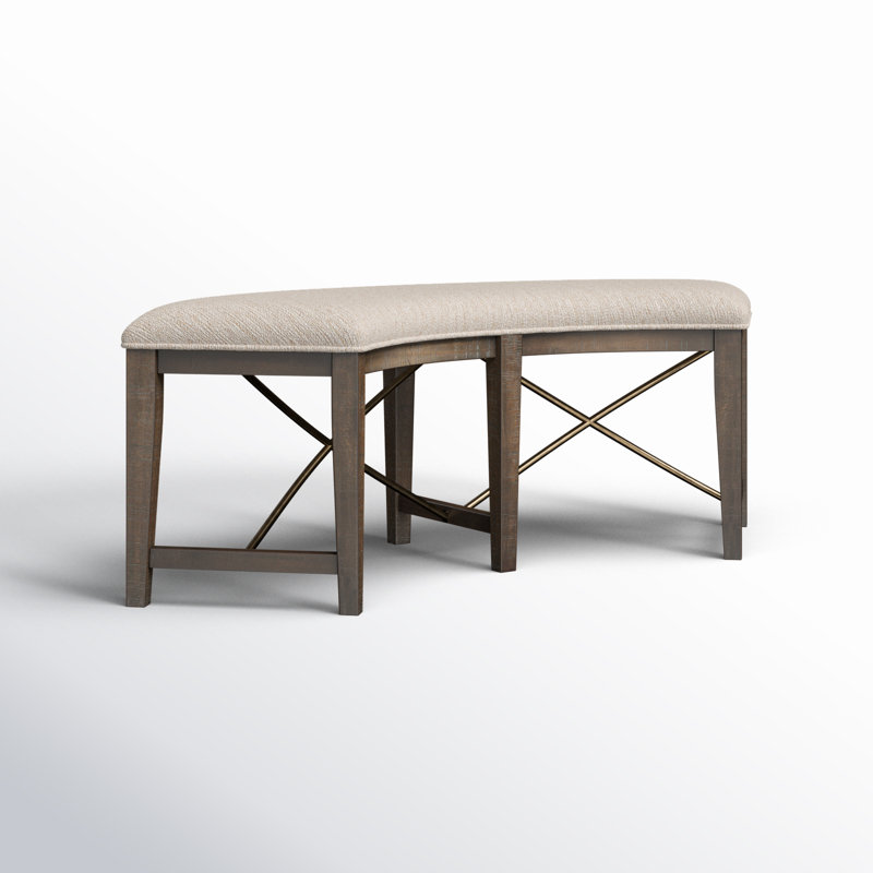 Ariyal Solid Wood Bench, Graphite