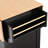 55.7" Large Kitchen Island With 2 Drop Leaf, Rolling Cart, Power Input, Folding Storage Table, 3 Drawers, Black Finish Rolling, Socket, Table For Eating And Working,-589039591