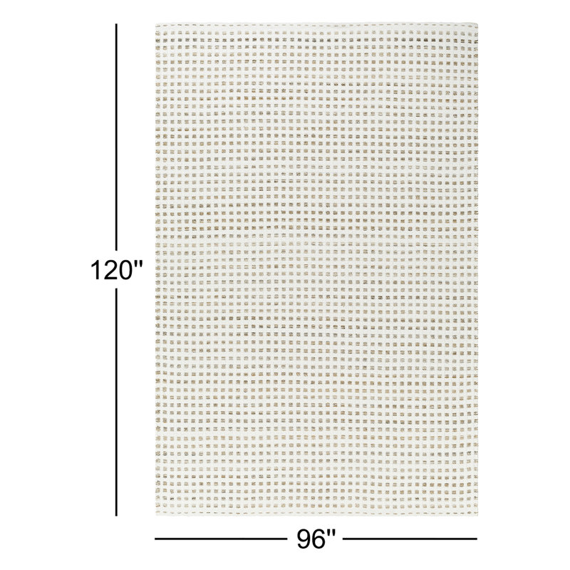 Gilson Geometric Indoor / Outdoor Rug, Rectangle 8' x 10', Beige