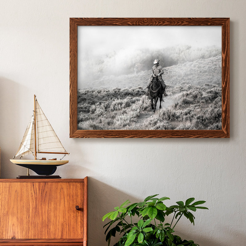 Cowboy, impression sur toile encadrée, Érable, H 14 po x l 20 po x P 1,5 po