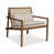 Ivory Polyester Blend/Pecan Frame selected