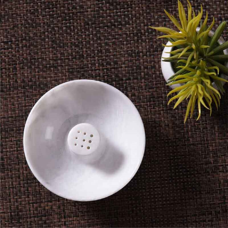 1 2'' H Marble Tabletop Dish