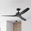 Lynton 52" Outdoor Three Blade Ceiling Fan, Remote Control