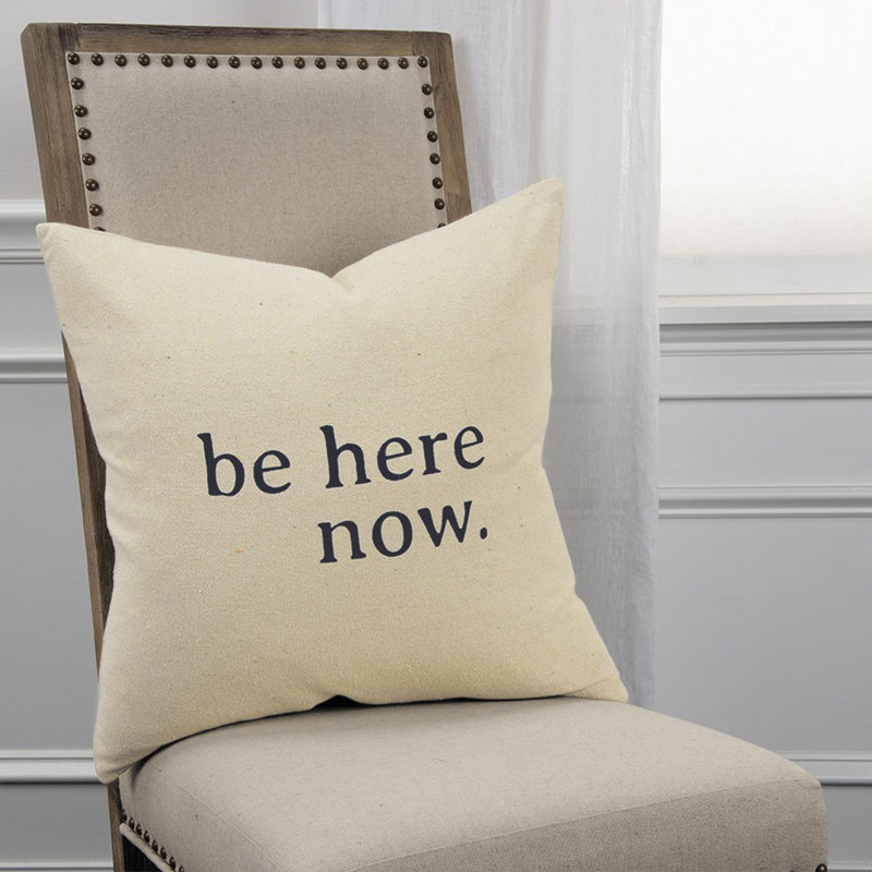 Housse et insert de coussin carré en coton Inked Collection