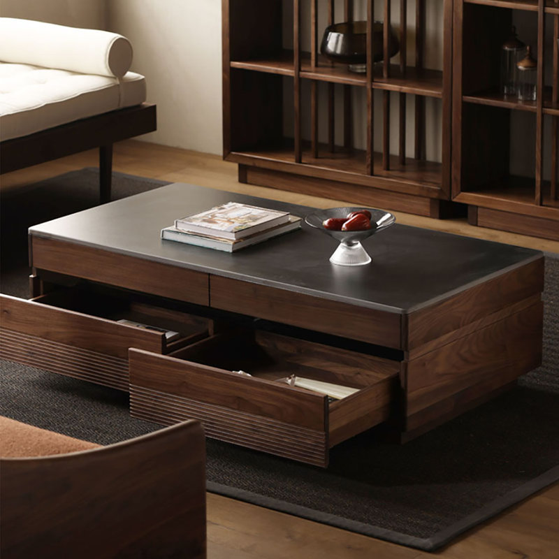 Table basse simple et luxueuse, H 15,7 po x L 43,3 po x l 23,6 po