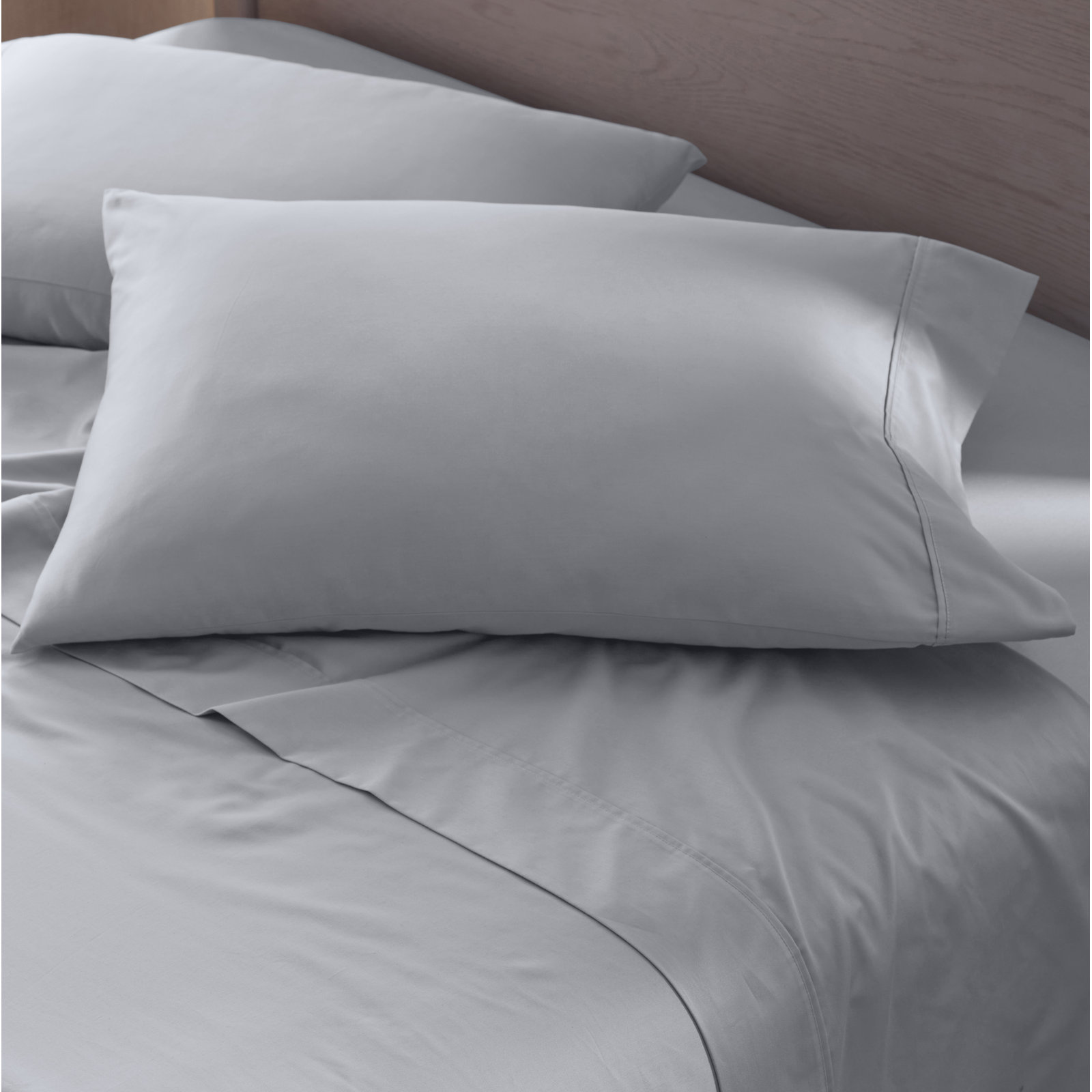 Danfield Cotton Sateen Pillowcase Set, Stormy Blue, King
