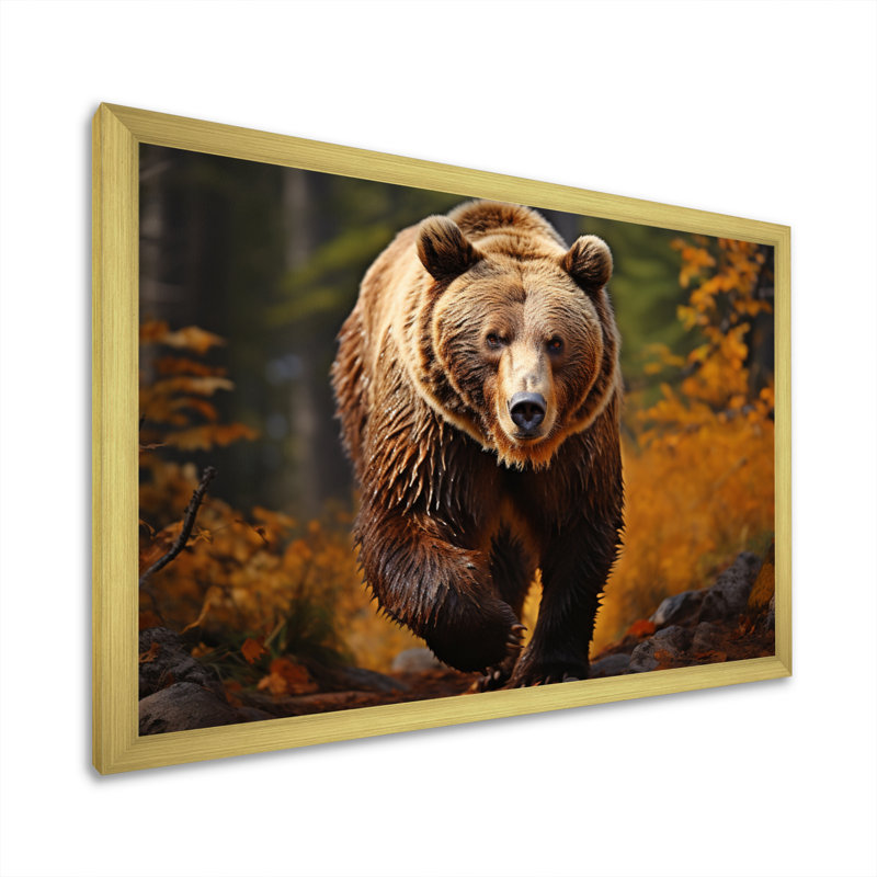 Canada Majestic II - Canada, reproduction sur toile, H 16 po x l 32 po x P 1 po, Encadrement doré