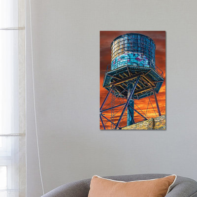 Water Tower by Raymond Kunst - Wrapped Canvas Print