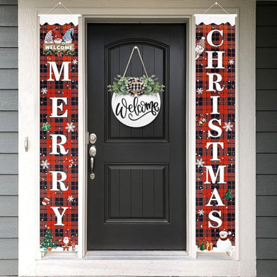 Welcome Sign For Front Door Door Decor Wreath Spring Decor Farmhouse Front Door Wreath Rustic Style - Home Decor Outdoor