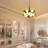 5 - Light Sputnik Sphere Glass Bubble Chandelier