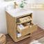 Ensemble de meuble-lavabo simple en marbre Kaiser-512198097