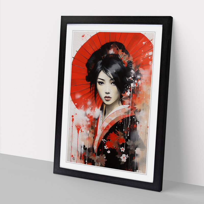 Single Picture Frame Print on Wood, Black Framed, 34cm H x 25cm W