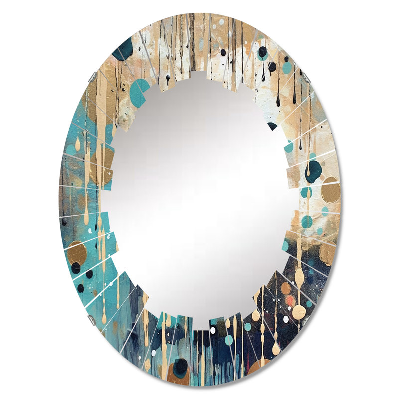 Kersley - Miroir mural moderne ovale, 30 po x 20 po