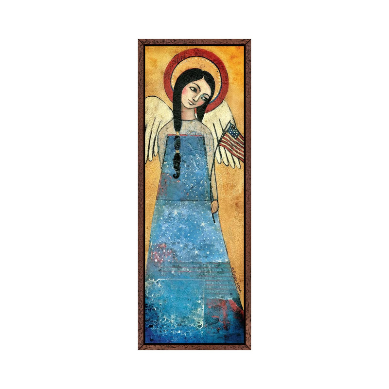 Americana Angel by Teresa Kogut - Panoramic Print on Canvas, 91.44cm H x 30.48cm W x 3.81cm D