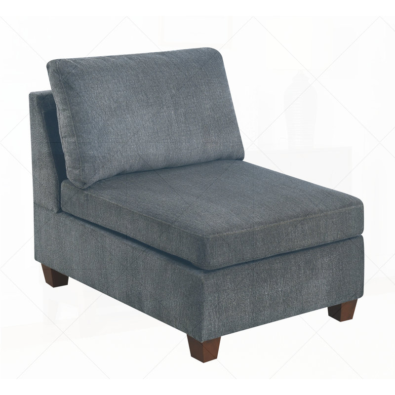 Mobilier de salon gris en chenille gris