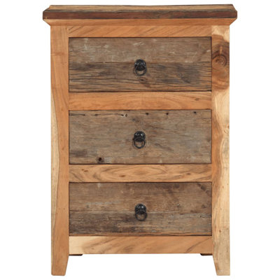 Kleinman Solid Wood 55cm W 3 - Drawer Chest of Drawers