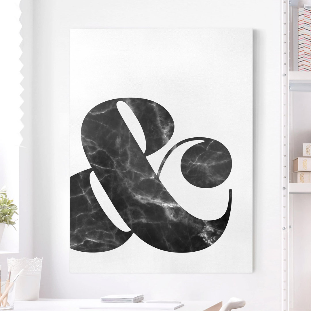 Leinwandbild Ampersand Marmor