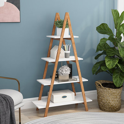 "A" Frame Ladder Display Bookshelf