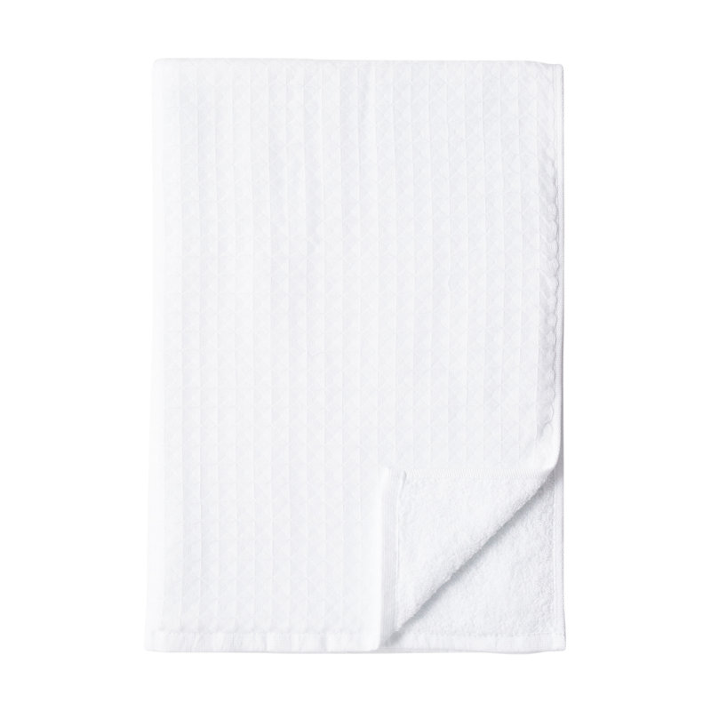 Waffle Twist Waffle Hand Towel, White