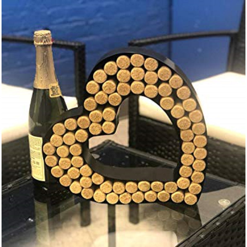 Porte-bouchons de vin en forme de cœur