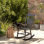 Chaise berçante en bois massif Tamicka-569193520