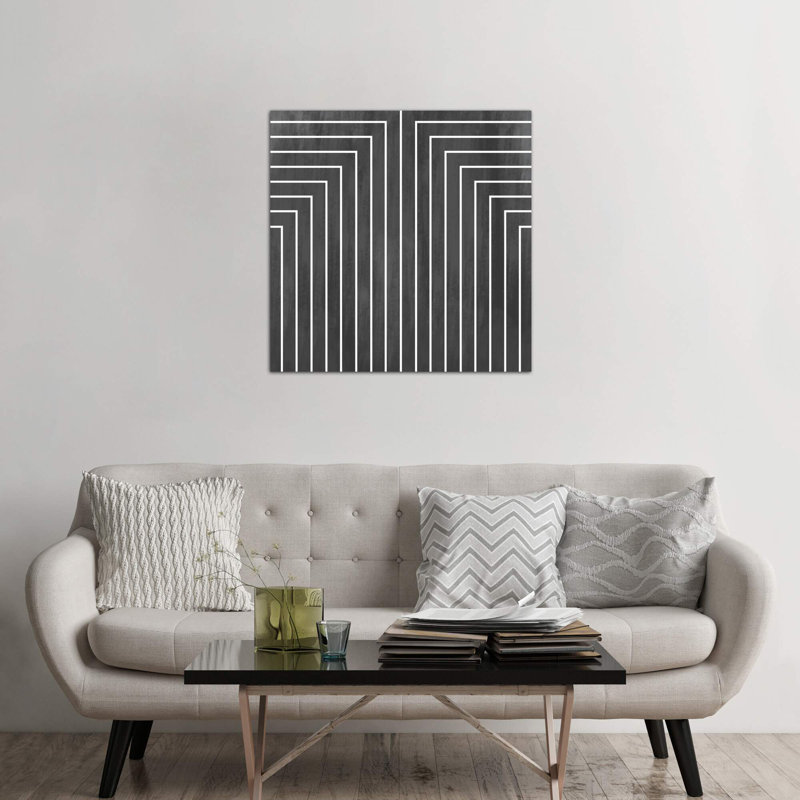 Mid Century Modern Art- Geometric Pattern 90 by 5by5collective - Wrapped Canvas Print, 93.98 cm H x 93.98 cm W x 3.175 cm D