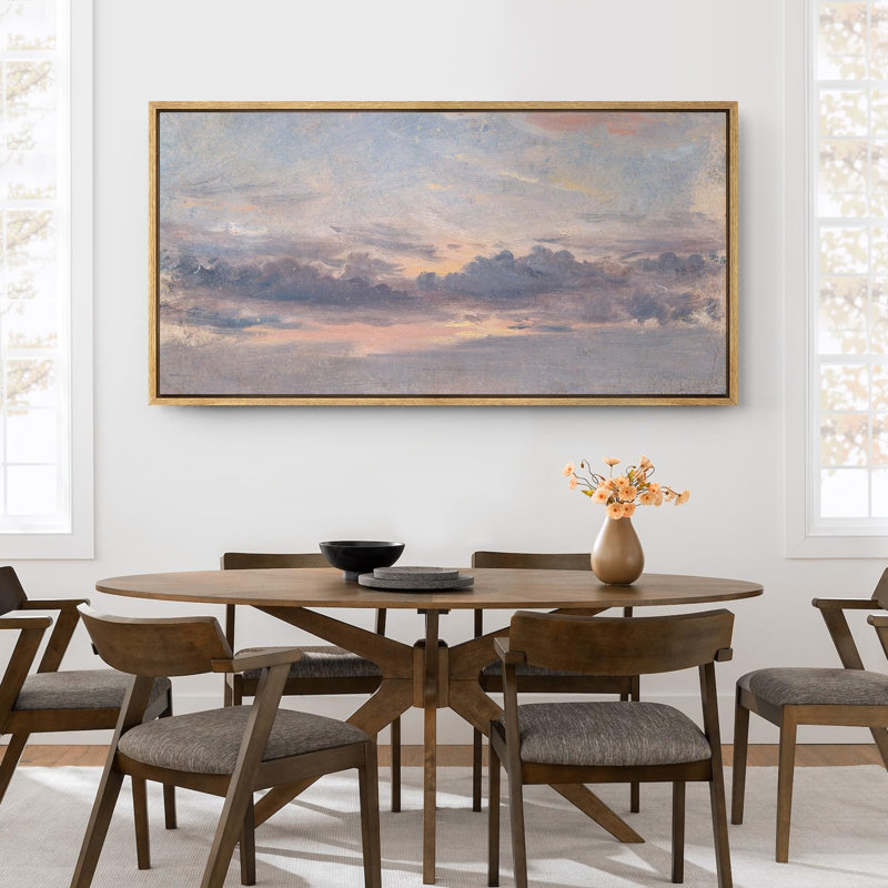 Clouds " Purple Clouds Dusk's Palette An Ode To The Twilight Sky Modern Art Calm Warm Extra Large Pictures ", 30" H x 60" W