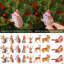 3.15'' Animal Print Animals Hanging Figurine Ornament