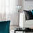 Glam Metal and Aluminum Pillar or Taper Candle Holder with Etched Glass Globe and Sleek Contemporary Design for Decorative Accent and Ambient Lighting in Modern Interiors-1456740652