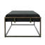 Banc rembourré noir Modern