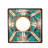 5" Square Valencia Mission Flushmount