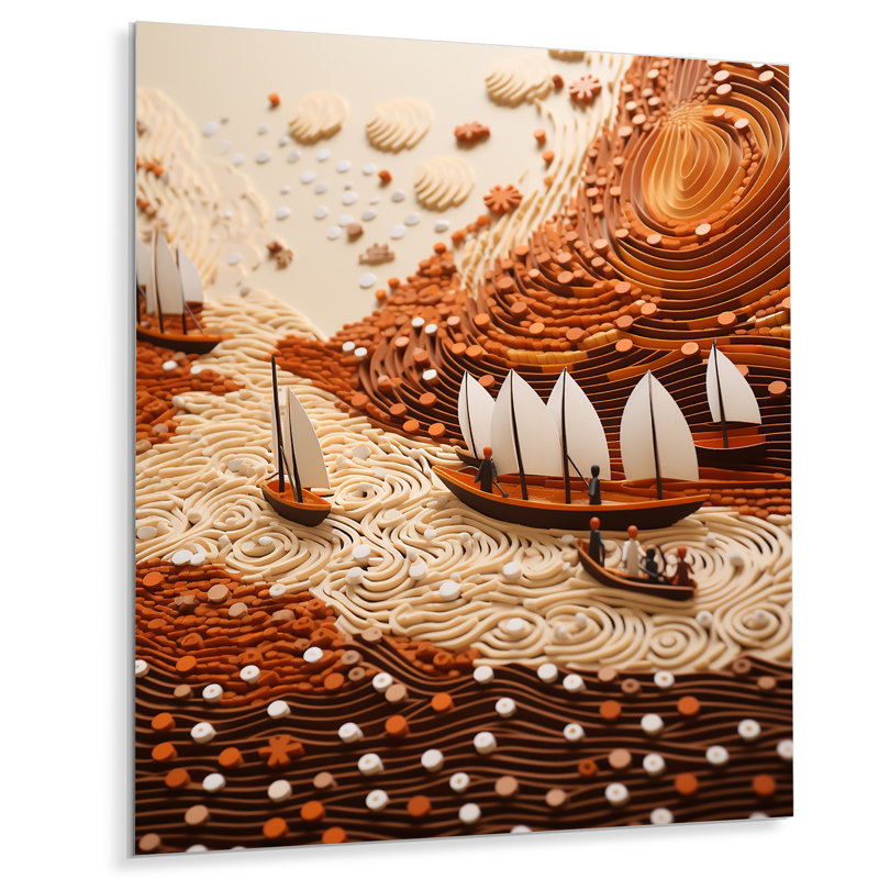 River Reverence Dream 2 - Abstract Landscape, 40" H x 30" W x 1.5" D