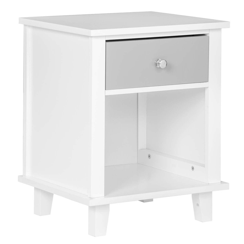 Antavious 40cm W Solid + Manufactured Wood Bedside Table