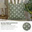 Coussin décoratif à imprimé à la main à motif de main Fab divine Artisan - Dhruv-101596031-101596024