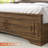 Farmhouse Queen Size Bed Frame With 51" Tall Storage Headboard & 4 Drawers, Wooden Queen Bed Frame with LED Light, Charging Station, No Spring Needed-12953376-12953377