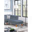 Canapé modulaire contemporain 2 pièces en velours gris foncé-1815216597